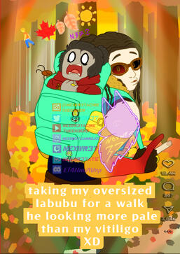 Taking the Labubu for a walk
